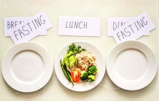 ファスティング中の食事スケジュールを示す画像